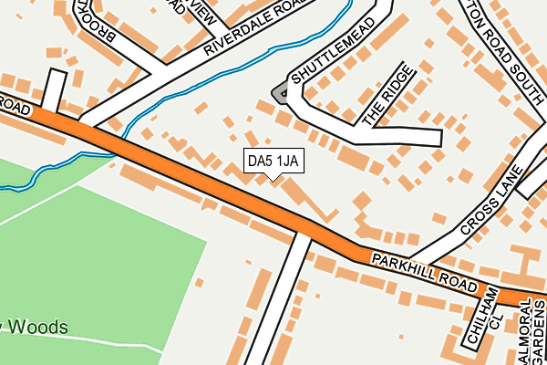 DA5 1JA map - OS OpenMap – Local (Ordnance Survey)