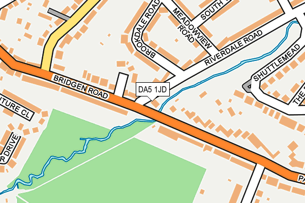 DA5 1JD map - OS OpenMap – Local (Ordnance Survey)