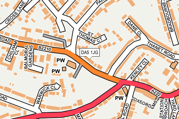 DA5 1JG map - OS OpenMap – Local (Ordnance Survey)