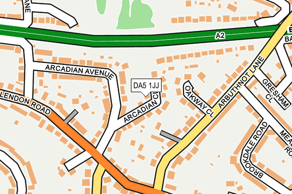 DA5 1JJ map - OS OpenMap – Local (Ordnance Survey)