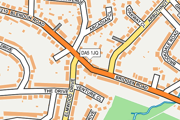 DA5 1JQ map - OS OpenMap – Local (Ordnance Survey)