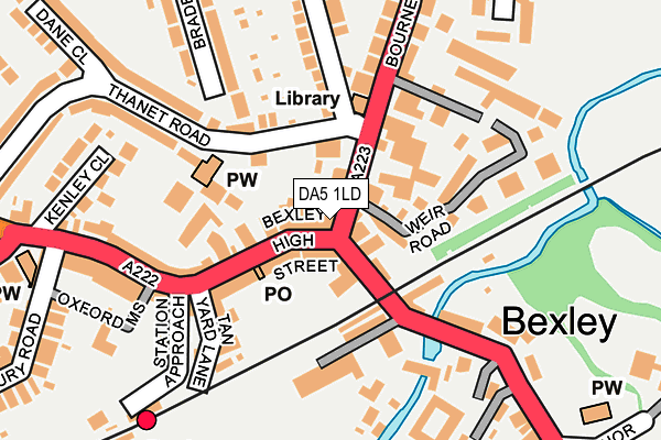 DA5 1LD map - OS OpenMap – Local (Ordnance Survey)