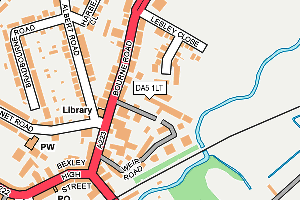 DA5 1LT map - OS OpenMap – Local (Ordnance Survey)