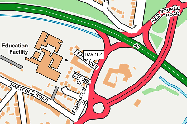 DA5 1LZ map - OS OpenMap – Local (Ordnance Survey)