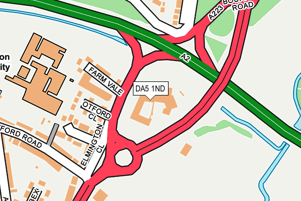 DA5 1ND map - OS OpenMap – Local (Ordnance Survey)