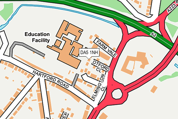 DA5 1NH map - OS OpenMap – Local (Ordnance Survey)