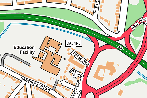 DA5 1NJ map - OS OpenMap – Local (Ordnance Survey)