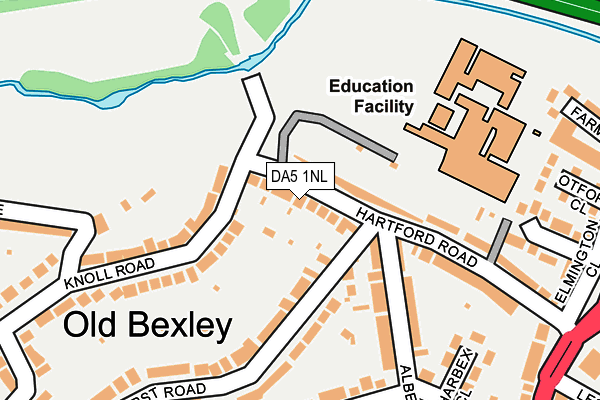 DA5 1NL map - OS OpenMap – Local (Ordnance Survey)