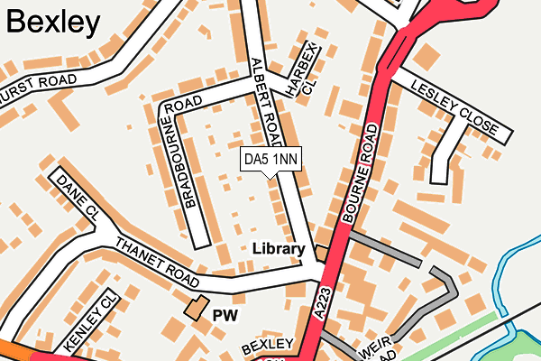 DA5 1NN map - OS OpenMap – Local (Ordnance Survey)