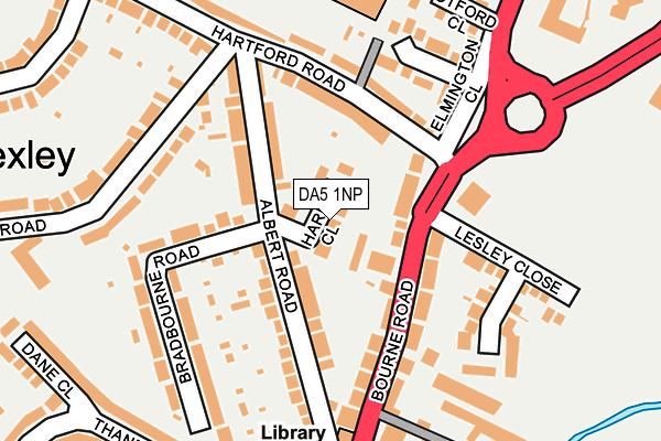 DA5 1NP map - OS OpenMap – Local (Ordnance Survey)