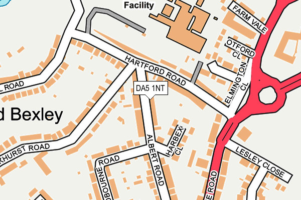DA5 1NT map - OS OpenMap – Local (Ordnance Survey)