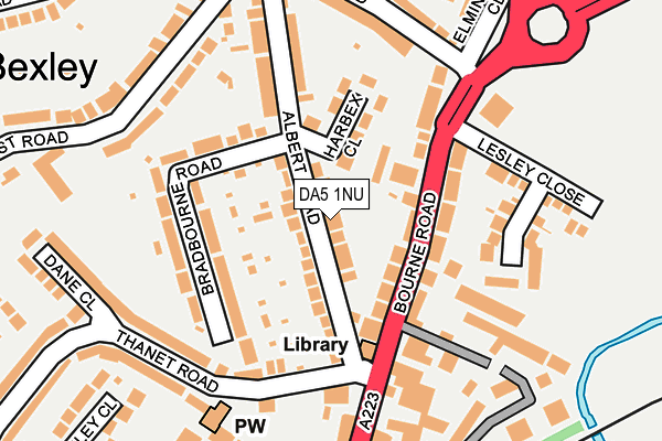 DA5 1NU map - OS OpenMap – Local (Ordnance Survey)