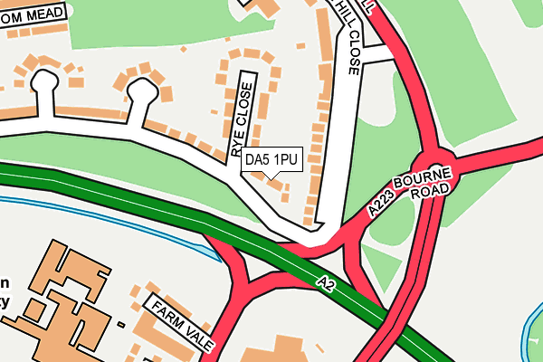 DA5 1PU map - OS OpenMap – Local (Ordnance Survey)