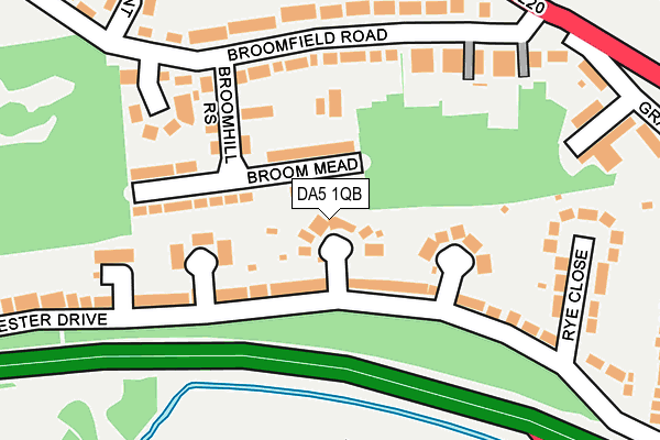 DA5 1QB map - OS OpenMap – Local (Ordnance Survey)