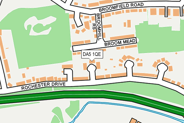 DA5 1QE map - OS OpenMap – Local (Ordnance Survey)