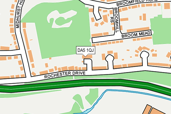 DA5 1QJ map - OS OpenMap – Local (Ordnance Survey)