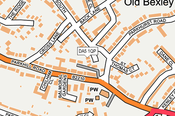 DA5 1QP map - OS OpenMap – Local (Ordnance Survey)