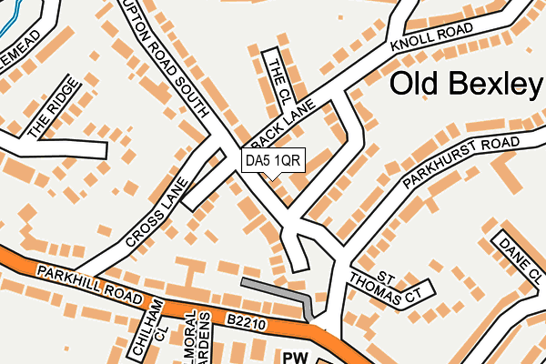 DA5 1QR map - OS OpenMap – Local (Ordnance Survey)