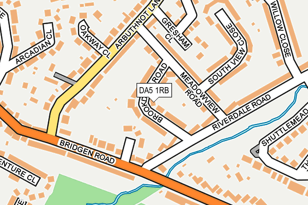 DA5 1RB map - OS OpenMap – Local (Ordnance Survey)