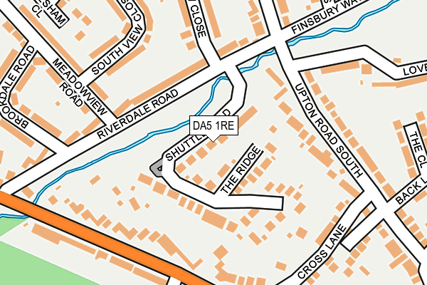DA5 1RE map - OS OpenMap – Local (Ordnance Survey)