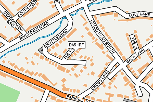 DA5 1RF map - OS OpenMap – Local (Ordnance Survey)