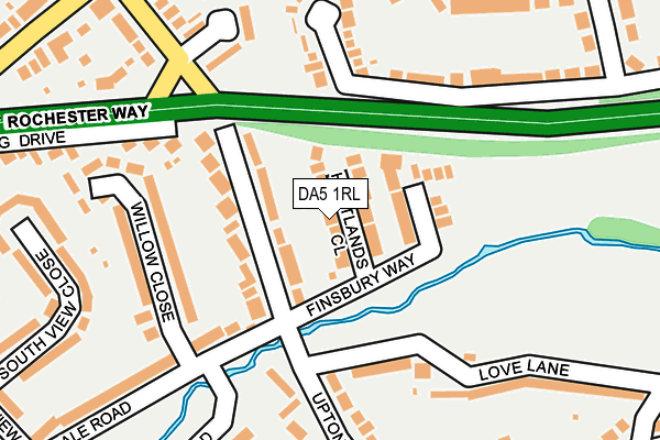 DA5 1RL map - OS OpenMap – Local (Ordnance Survey)