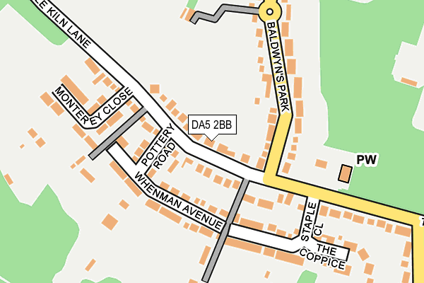 DA5 2BB map - OS OpenMap – Local (Ordnance Survey)