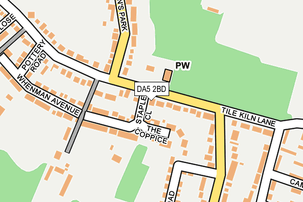 DA5 2BD map - OS OpenMap – Local (Ordnance Survey)