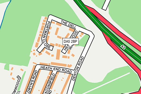 DA5 2BP map - OS OpenMap – Local (Ordnance Survey)