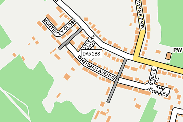 DA5 2BS map - OS OpenMap – Local (Ordnance Survey)