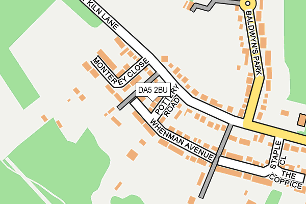 DA5 2BU map - OS OpenMap – Local (Ordnance Survey)