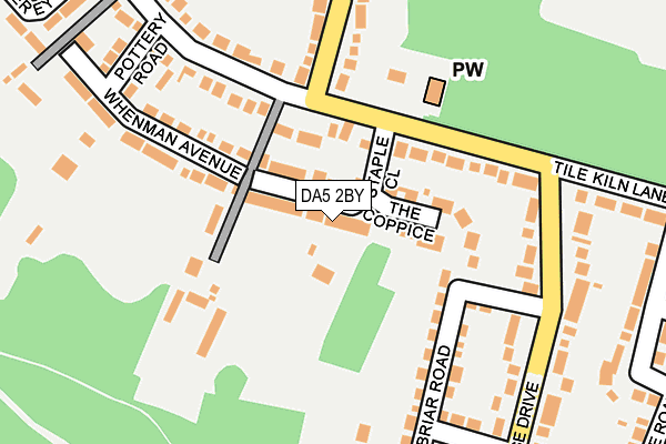 DA5 2BY map - OS OpenMap – Local (Ordnance Survey)