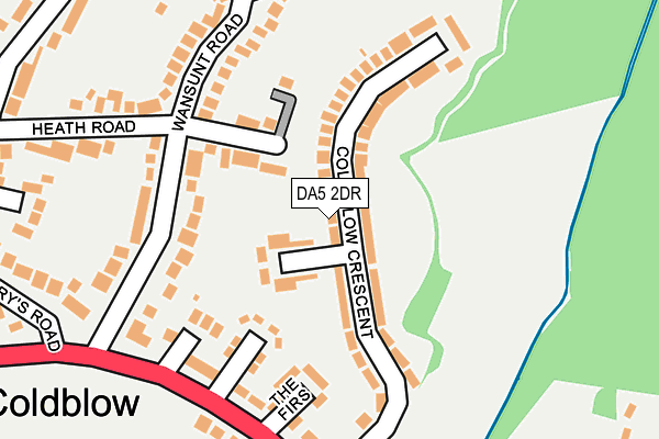 DA5 2DR map - OS OpenMap – Local (Ordnance Survey)