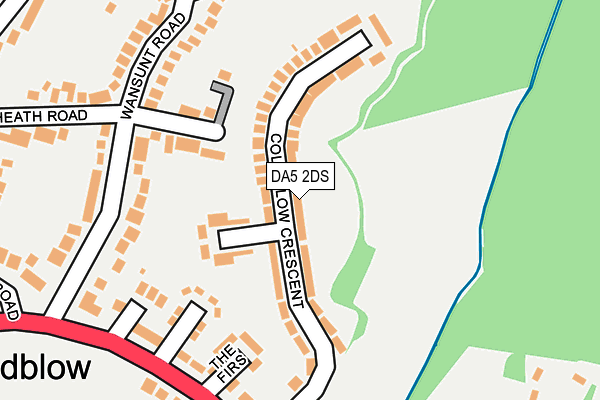 DA5 2DS map - OS OpenMap – Local (Ordnance Survey)