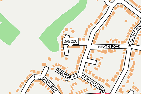DA5 2DU map - OS OpenMap – Local (Ordnance Survey)