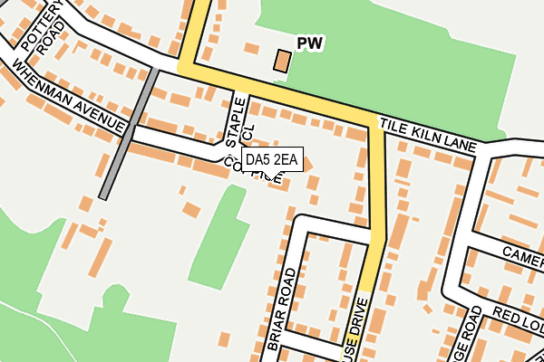 DA5 2EA map - OS OpenMap – Local (Ordnance Survey)