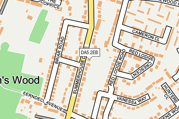 DA5 2EB map - OS OpenMap – Local (Ordnance Survey)