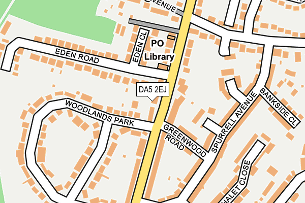 DA5 2EJ map - OS OpenMap – Local (Ordnance Survey)