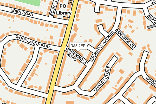 DA5 2EP map - OS OpenMap – Local (Ordnance Survey)