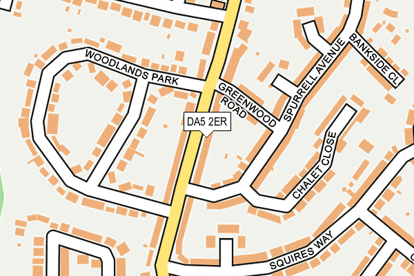 DA5 2ER map - OS OpenMap – Local (Ordnance Survey)