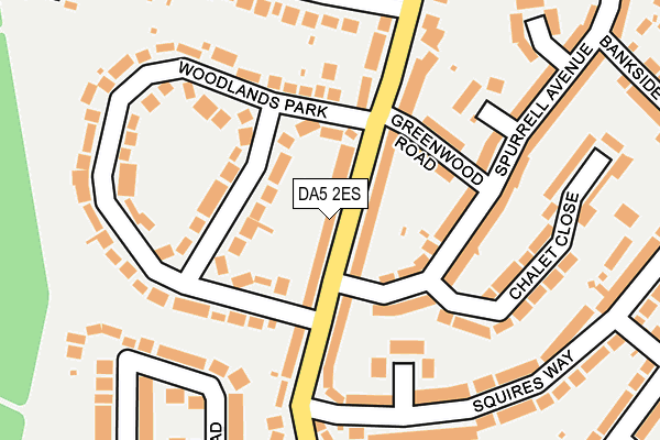 DA5 2ES map - OS OpenMap – Local (Ordnance Survey)