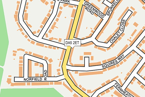 DA5 2ET map - OS OpenMap – Local (Ordnance Survey)