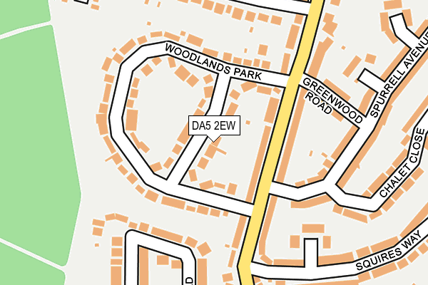DA5 2EW map - OS OpenMap – Local (Ordnance Survey)