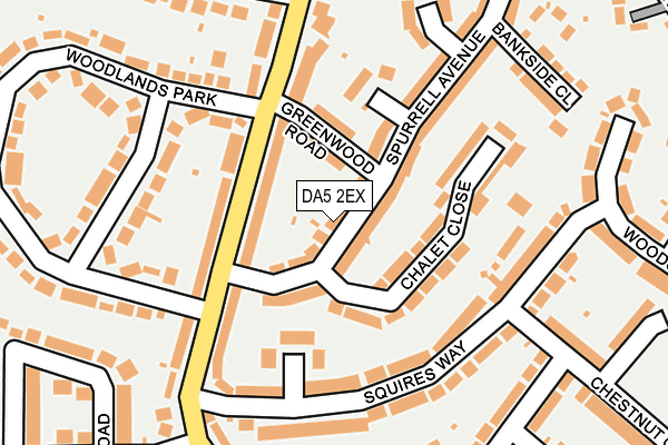 DA5 2EX map - OS OpenMap – Local (Ordnance Survey)