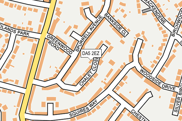 DA5 2EZ map - OS OpenMap – Local (Ordnance Survey)