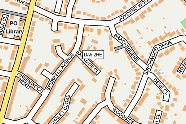 DA5 2HE map - OS OpenMap – Local (Ordnance Survey)