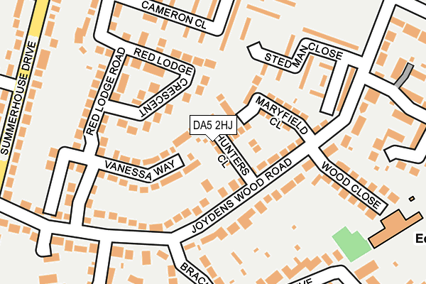 DA5 2HJ map - OS OpenMap – Local (Ordnance Survey)