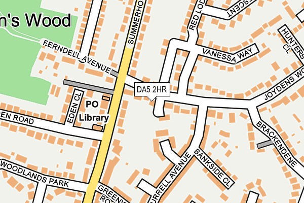 DA5 2HR map - OS OpenMap – Local (Ordnance Survey)