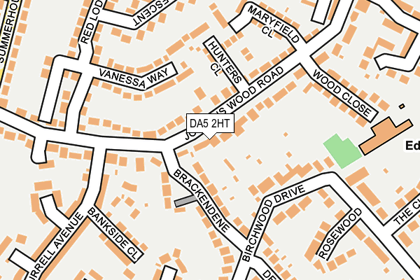 DA5 2HT map - OS OpenMap – Local (Ordnance Survey)