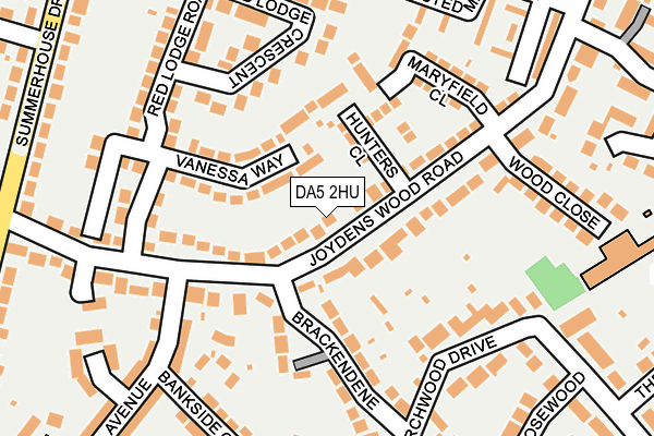 DA5 2HU map - OS OpenMap – Local (Ordnance Survey)